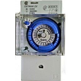 TIMER DIGITALE PROGRAMMABILE 220V 230V DA PANNELLO 3600W CON CASE DI  PROTEZIONE