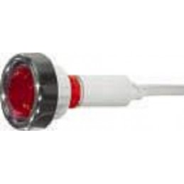 BUZZER SEGNALATORE LUMINOSO DA PANNELLO LED 220V ROSSO