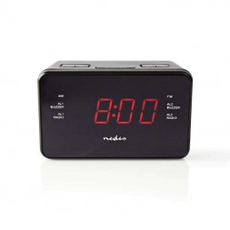 Radio Sveglia Digitale FM Display a LED PLL Rosso Allarme FM AM Snooze -  UFFICIO & CASA