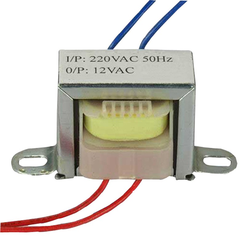 Trasformatore di potenza singolo, tensione di uscita AC 12V/24V 3W Ingresso  trasformatore di potenza singolo 220V 50Hz(12V)